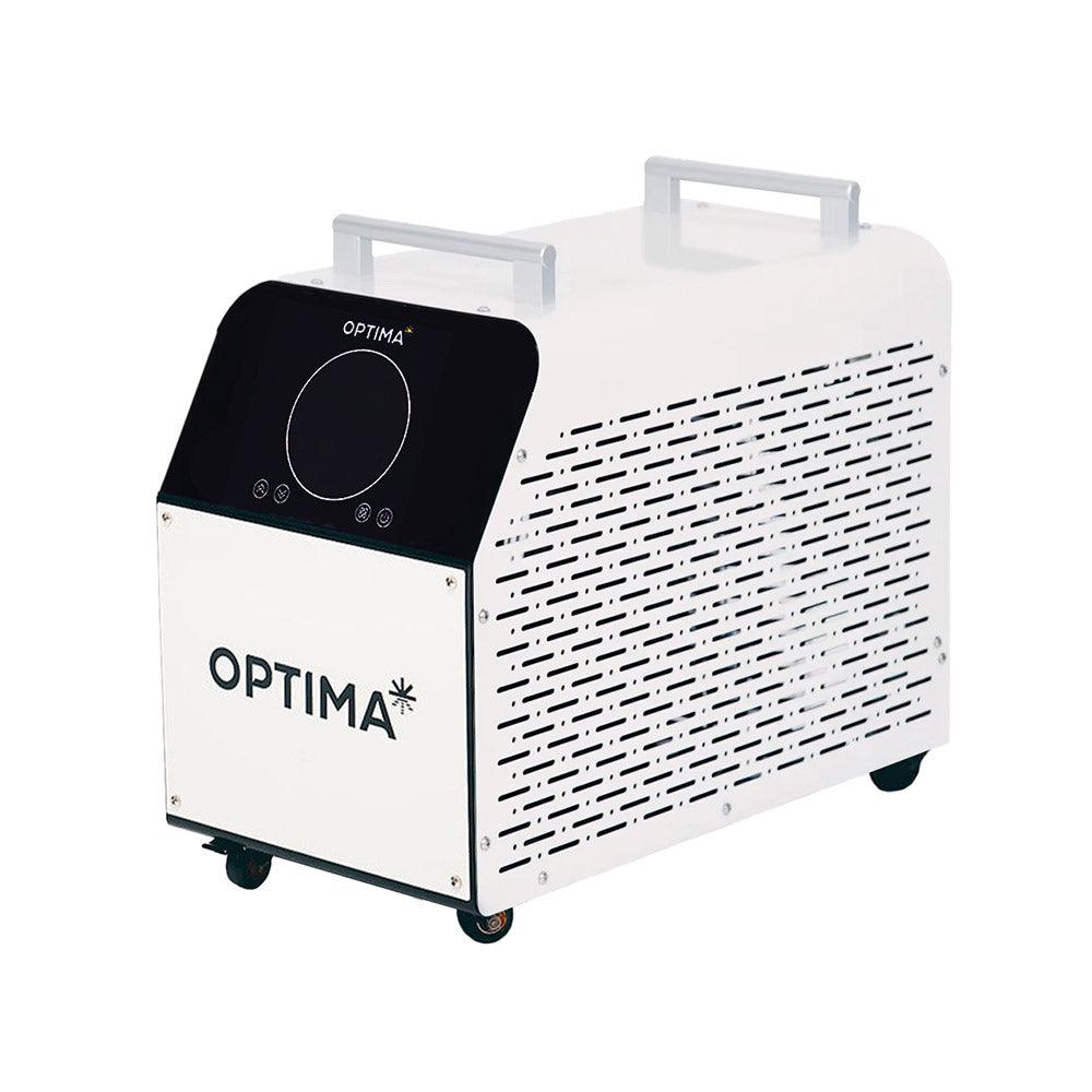 Side view of the Optima ice bath chiller unit with ventilation holes.
