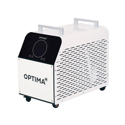 Side view of the Optima ice bath chiller unit with ventilation holes.